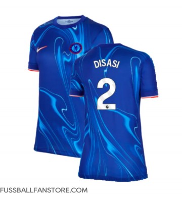 Chelsea Axel Disasi #2 Replik Heimtrikot Damen 2024-25 Kurzarm